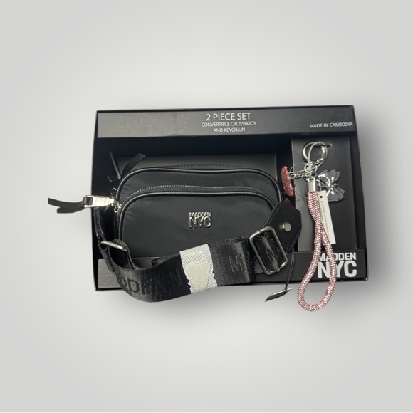 Madden Nyc Handbags - Madden crossbody and key chain set
